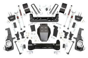 GMC Sierra 2500 HD Suspension Lift Kit - Rough Country - 5 Inch Lift Kit with Torsion Drop - '20-'25
